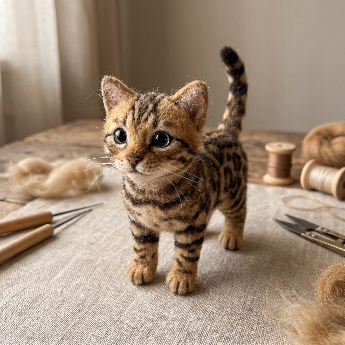 Bengal Kitten Needle Felting Kit
