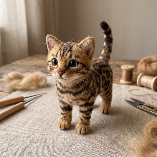 Bengal Kitten Needle Felting Kit